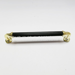 Tirador de Armario de Aluminio Negro Dorado en Forma de Barra, Diseño Moderno, Herraje Duradero para Gabinetes 8020 - Product Image 1