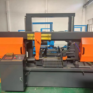 Scie à ruban horizontale ronde pour le traitement des métaux Coupe de l'acier et de l'aluminium avec moteur Scie à ruban à métaux à vendre - Product Image 5