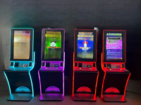 Armoire en métal de prix usine moniteur vertical de 32 pouces avec la machine de jeu de compétence à jetons de foudre