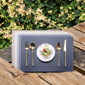 Nuevo Juego de Manteles Rectangulares de Tela de Doble Cara, Clásicos y Ecológicos, Hechos a Mano, con Logotipo Personalizado, 400 mm de Diámetro, 2.5 mm - Product Image 3