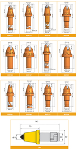 Denti Conici per Perforazione Mineraria, Punte per Perforazione Roccia - Product Image 3