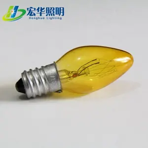 ホット販売C7 Conventional色Candle E12 5W/7W/10W/15W Incandescent Bulb休日decorationc7 e12ベース電球白熱