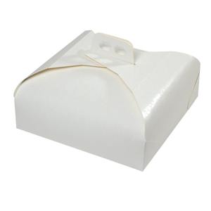 Boîte à gâteau EASY BAKE LINE en papier damassé blanc 33x33cm - Product Image 1