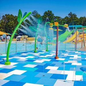 Zone <span class=keywords><strong>aquatique</strong></span> de jeux d'eau pour aire de jeux extérieure, fontaine à jet d'eau carrée pour <span class=keywords><strong>camping</strong></span> familial - Product Image 1