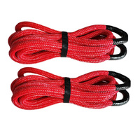 (JINLI-Rope) Corde cinétique de remorquage en nylon double tressé de 1 pouce, 33 900 lb, pour le sauvetage et le remorquage hors route des camions 4x4, SUV et Jeeps