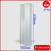 Altavoz de Columna de Aluminio Impermeable de Alta Calidad de 40 W y 4 Pulgadas con Bluetooth, Altavoces para Exteriores/Jardín, Woofer para Uso en Exteriores