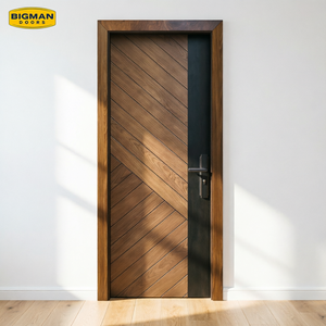 <span class=keywords><strong>Porte</strong></span> intérieure en bois massif pré-montée, étanche, au design géométrique moderne, pour la rénovation <span class=keywords><strong>d</strong></span>'hôtels, de salles de bain, de cuisines et de villas - Product Image 3