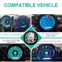 Autoradio multimédia Carplay avec lecteur DVD 11,9 pouces Android 15 pour BMW Mini Cooper R56 R57 R58 R60 F54 F56 F60 Stéréo auto GPS Navi