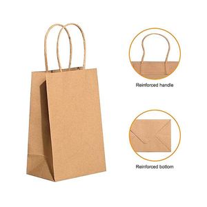 Bolsa de Papel Kraft Marrón al por Mayor con Logotipo Personalizado para Uso en Supermercados, para Alimentos, Ropa, Promociones, Comida para Llevar y Compras - Product Image 2