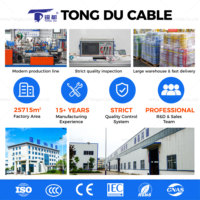 Cable de Alimentación Flexible RVV de 2 Núcleos 2x1mm² 300/500V, Cobre con Revestimiento de PVC Negro para Cableado de Señalización LED
