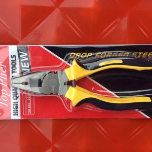 Top <b>Tools</b> Pliers 8 Inch Carbon Steel Alloy Industrial Grade Yellow Handle Wire Cutters For <b>Hardware</b> Repair - Product Image 4
