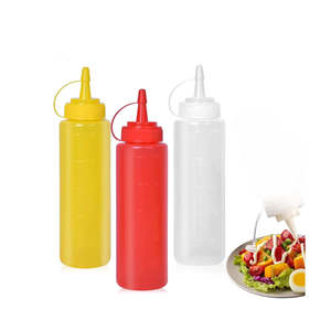 Nouvelle Offre 2026 : Bouteille Distributrice de Sauce en Plastique Alimentaire Durable (240 ml à 1 L) pour Sauce Piquante, Confiture, Tomate et Salade - Product Image 1