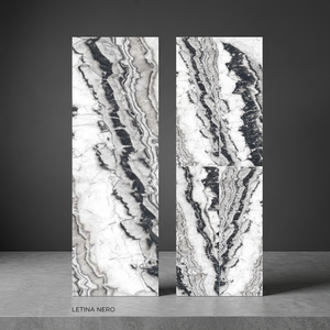 Losas de porcelana Hercules Beige de 800x2400 mm con acabado brillante y pulido, aspecto mármol, para muebles de TV y decoración de paredes, piedra sinterizada. - Product Image 2