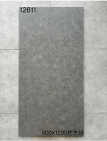 Carrelage de sol en céramique mat antique antidérapant et résistant à l'usure 600x1200 pour restaurants, centres commerciaux, hôtels, supermarchés, salles de bain