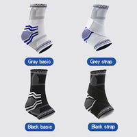 Attelle de cheville ajustable en tricot de compression avec sangle, support de pied pour le soutien du tendon d'Achille