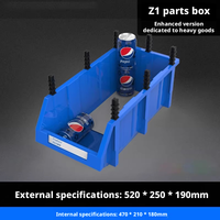 Boîtes de rangement modulaires en PEHD multi-tailles à emboîtement – Conception à façade inclinée pour un accès facile, OEM disponible
