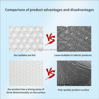 Sacs à bulles en film nacré écologique imperméable de haute qualité, épais, co-extrudés, double couche, pour expédition express, vente en gros