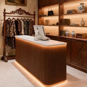 Mostrador de Recepción para Tienda de Ropa de Lujo, Clínica de Belleza, Salón de SPA, <span class=keywords><strong>Consultorio</strong></span> Dental y Recepción Médica - Product Image 2