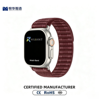 Bracelet de montre en nylon à boucle ondulée compatible avec Apple Watch S11 S10 Ultra, bracelet sport réglable à boucle auto-agrippante pour IWatch Series Ultra