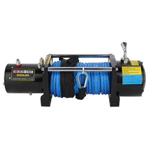 12V/24V 9500lbs כננת חשמלית אוטומטית עם שלט רחוק עם חבל סינטטי - Product Image 6