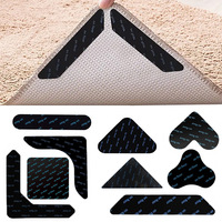 Autocollant antidérapant pour tapis en PU, réutilisable, lavable, imperméable, coussin de fixation pour tapis, sans résidus, tapis de cuisine antidérapant
