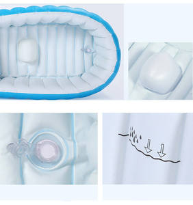 Vente en gros de baignoires gonflables pour bébés, pliables, avec logo personnalisé, pour tout-petits - Product Image 3