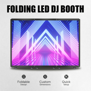 Table de bar DJ pliable avec écran LED P2.5 pour festivals de musique électronique, boîtes de nuit - Product Image 2