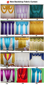 Tissu de draperie pour fond de scène de tente de mariage en soie glacée champagne, 10 pieds, vente en gros d'usine, pas cher - Product Image 5