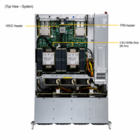 Serveur CloudDC Supermicro SYS-621C-TN12R 2U, double processeur Intel Xeon, DDR5, 12 baies NVMe SAS SATA PCIe 5.0, serveur de centre de données d'entreprise