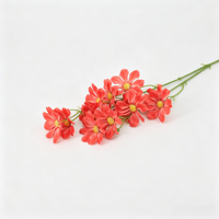 Vente en gros de cosmos à 12 têtes de 80 cm, fausse fleur de sange à longue tige pour arrangement de vase de mariage, décoration intérieure