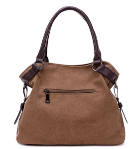 Large capacity retro minimalist designer <b>canvas</b> <b>tote</b> <b>bag</b> for women, single shoulder crossbody <b>bag</b> - Product Image 3