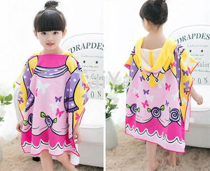Séchage rapide super absorbant Personnalisé Microfibre À Capuche Enfant dessin animé Peignoir Adolescent Enfants Adulte Natation Serviette <span class=keywords><strong>De</strong></span> Plage <span class=keywords><strong>Poncho</strong></span> - Product Image 6