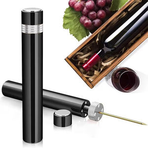 신제품 아이디어 자동 럭셔리 에어 펌프 와인 오프너 공장 직판 자동 와인 코르크스크류 레이저 각인 로고 포함 - Product Image 1