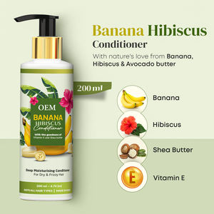 Après-shampoing Indalo à la banane et à l'hibiscus, nettoyage en profondeur, hydratant, sans silicone, nourrissant, lissant, réparation des dommages - Product Image 4