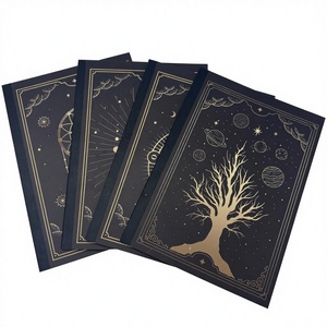 Cuaderno de Encuadernación con Pegamento Mágico B5 Astrology, Cartulina Blanca, Recubrimiento Mate, Rueda de la Fortuna, Cuaderno con Diseño de Cielo Estrellado para Estudiantes - Product Image 1