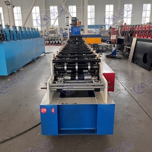 เครื่องขึ้นรูปกรอบประตูรูปตัววีสแตนเลสแบบอัตโนมัติควบคุมด้วย PLC พร้อมมอเตอร์และลูกปืน - Product Image 2