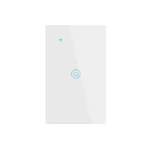 Mvava CE RoHS sakelar listrik wi-fi 1/2/3/4 gang panel kristal tuya alexa lampu cerdas sakelar Dinding