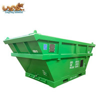 Conteneur de déchets offshore de 13 pieds certifié LR, conforme aux normes DNV 2.7-1 et ISO 10855, fabriqué à Dalian Qingdao