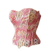 Nouveau Corset Femme Tendance de Haute Qualité, Style Vintage, à Double Couche de Dentelle Irrégulière, Effet Sculptant