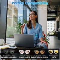 Câble de charge compatible pour lunettes intelligentes Meta Ray-Ban avec USB-C, longueur 2 m, protection contre les surcharges, voyant lumineux, design portable
