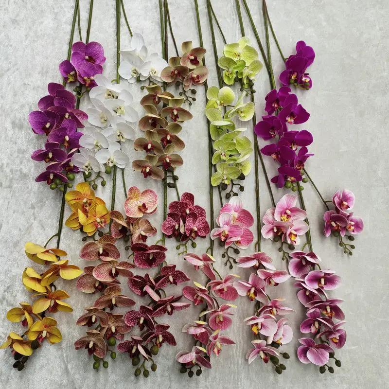 IFG 3D stampa vero tocco di lattice orchidee fiore con 2 rami 10 teste