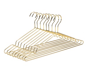 Oro <span class=keywords><strong>Ottone</strong></span> Antico del Metallo Abbigliamento Indumento Mutanda del Cappotto oro cappotto di metallo grucce per i vestiti - Product Image 3
