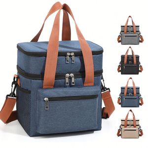 Sac isotherme souple et imperméable pour pique-nique, glacière de transport pour aliments, idéal pour le camping et les escapades de fin de semaine, avec réduction en gros - Product Image 1