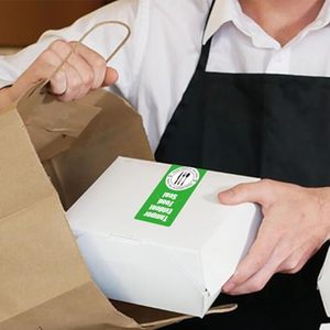 Etiquetas de Papel Autoadhesivas Rectangulares con Sello de Seguridad para Alimentos, Etiqueta Anti Manipulación para la Industria Alimentaria - Product Image 4