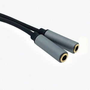 Accessori per telefono 3.5mm 1 maschio a 2 femmina cavo Audio per cuffie cavo Audio Splitter con doppio auricolare TPE Splitter - Product Image 3