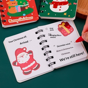 BH-009 Cute Christmas Coil <strong>Book</strong> Student Mini Pocket A7 Notebook Cartoon Christmas Stationery - Product Image 2