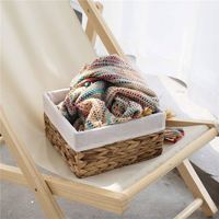 Panier à linge pour enfants garde-robe stockage bambou légumes jacinthe stockage fait à la main eau tissé montage mural canne à fruits