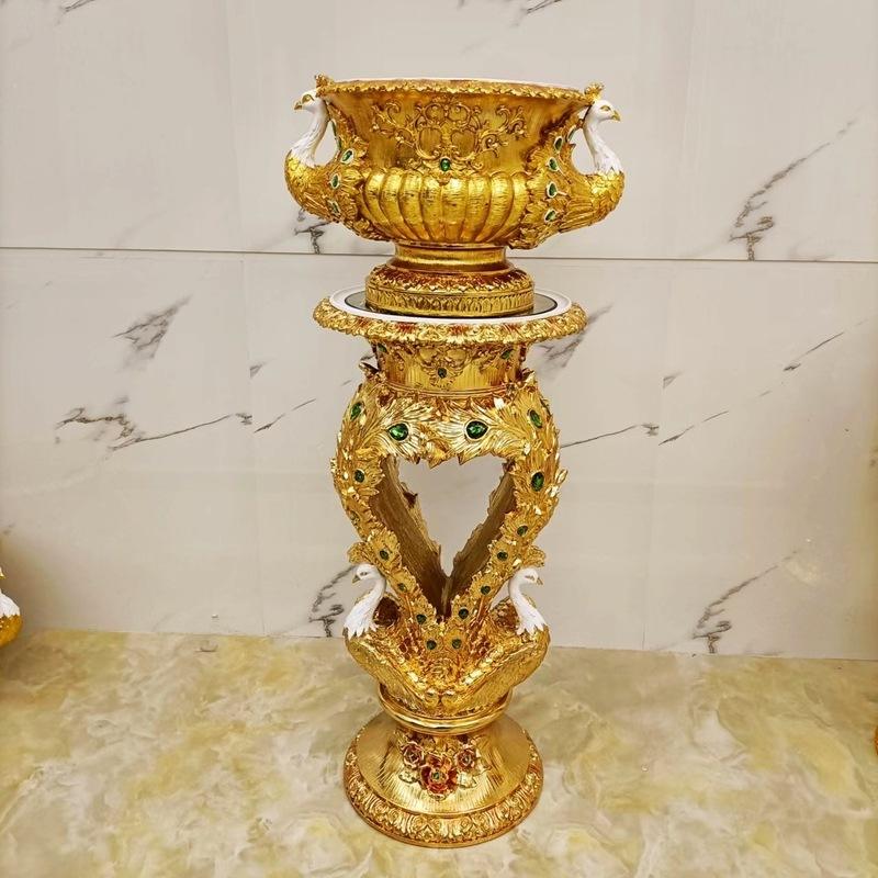 Peacock Pillar Basin/Ancient Gold Color