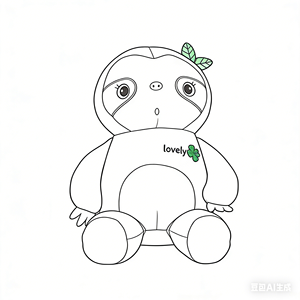 ออกแบบตุ๊กตาสลอธของคุณเอง ตุ๊กตาสลอธสุดหรูทันสมัย ของเล่นตุ๊กตาสัตว์ยัดไส้ พร้อมโลโก้สั่งทำ สำหรับตกแต่งบ้านหรือเป็นของขวัญ - Product Image 2