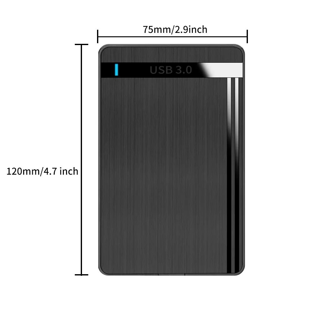 TISHRIC-Boîtier de disque dur externe SATA vers USB3.0, 2.5 pouces, pour PC portable